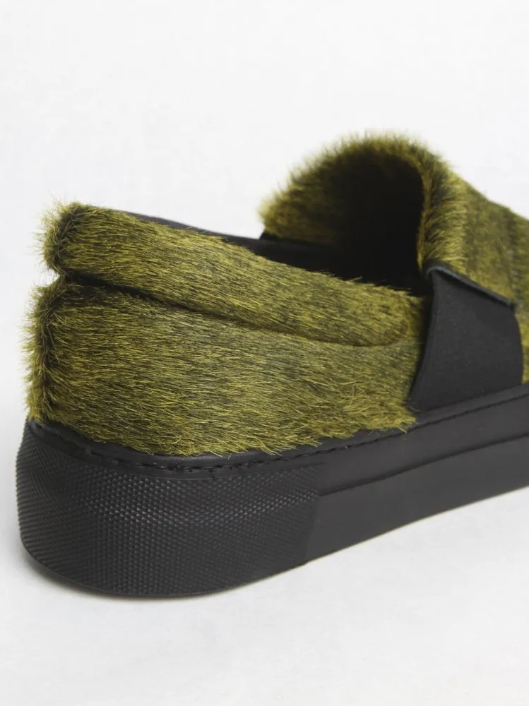 Calf-Hide Platform Slip-On (BN XII RUBBER YELLOW)