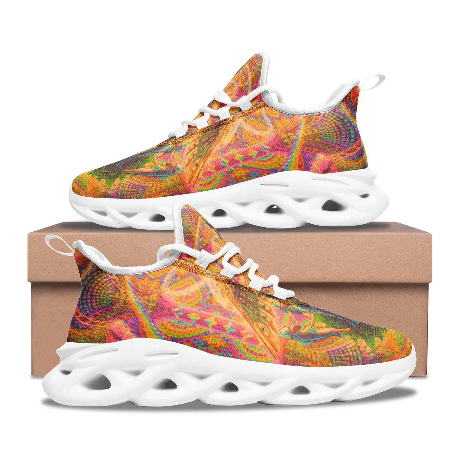 DEATH BY ASTONISHMENT | Unisex Mesh Knit Sneakers | SALVIADROID
