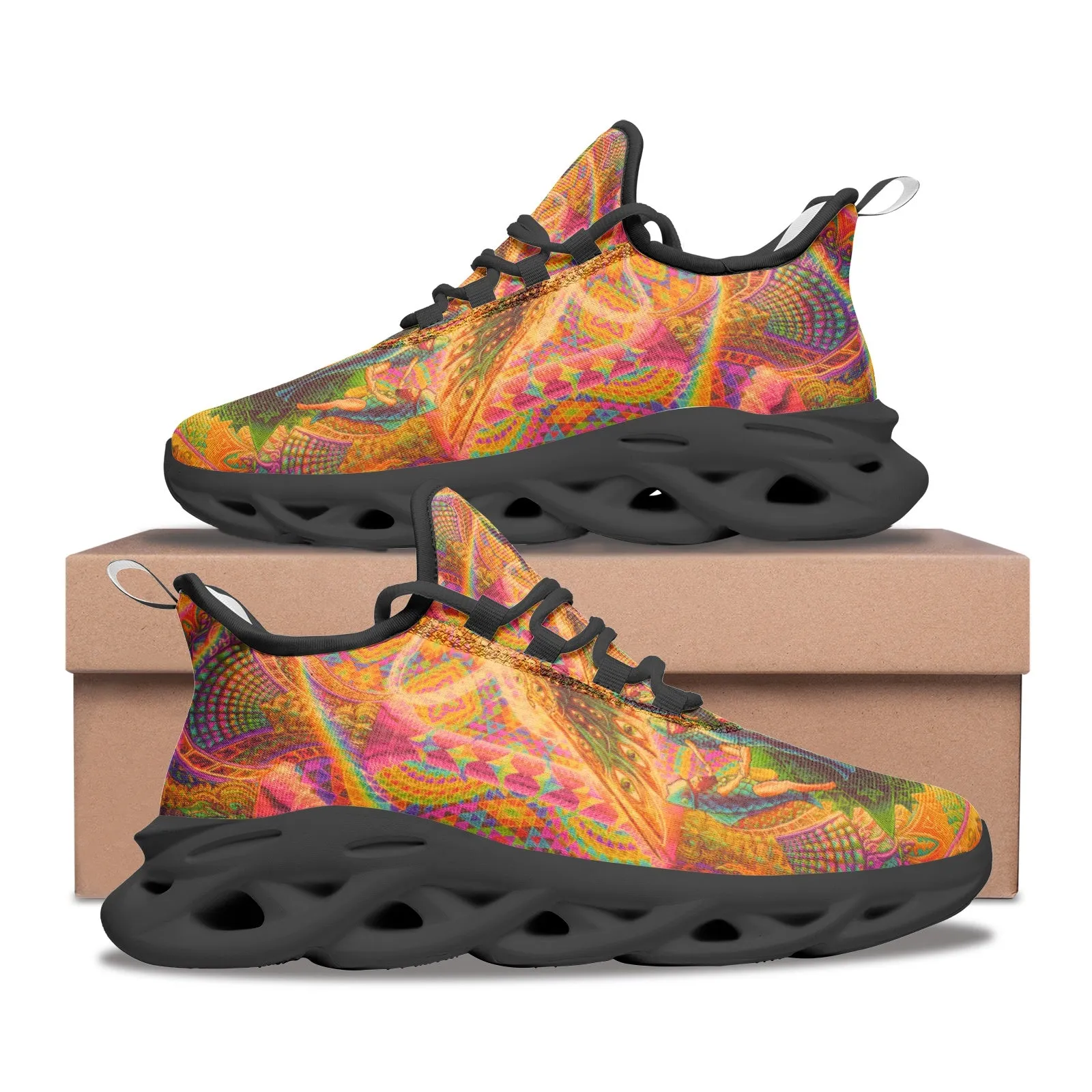 DEATH BY ASTONISHMENT | Unisex Mesh Knit Sneakers | SALVIADROID