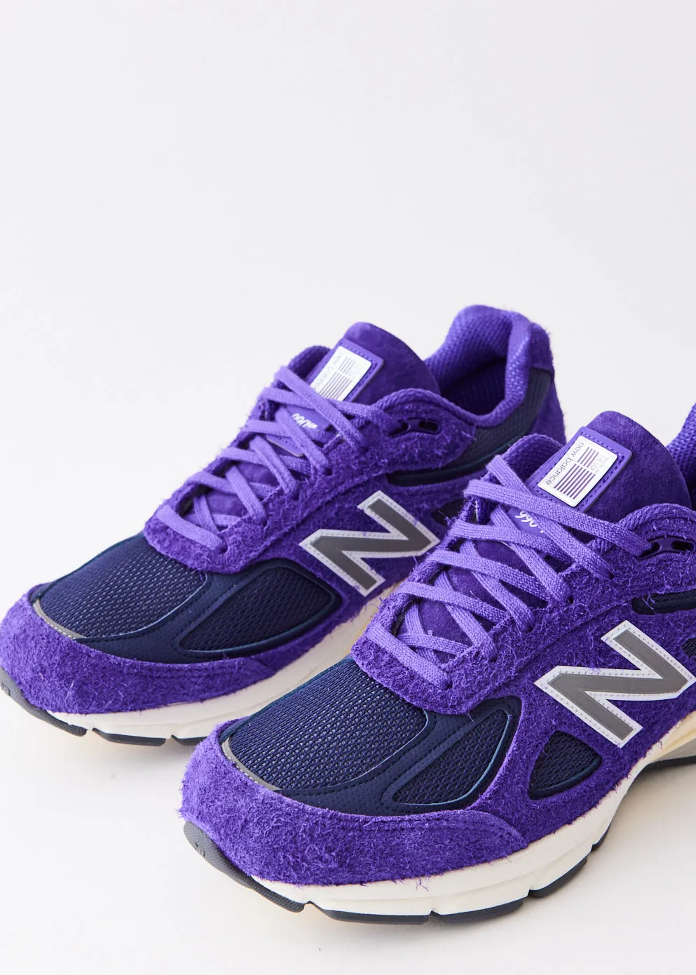 MADE in USA 990v4 'Purple Suede' Sneakers