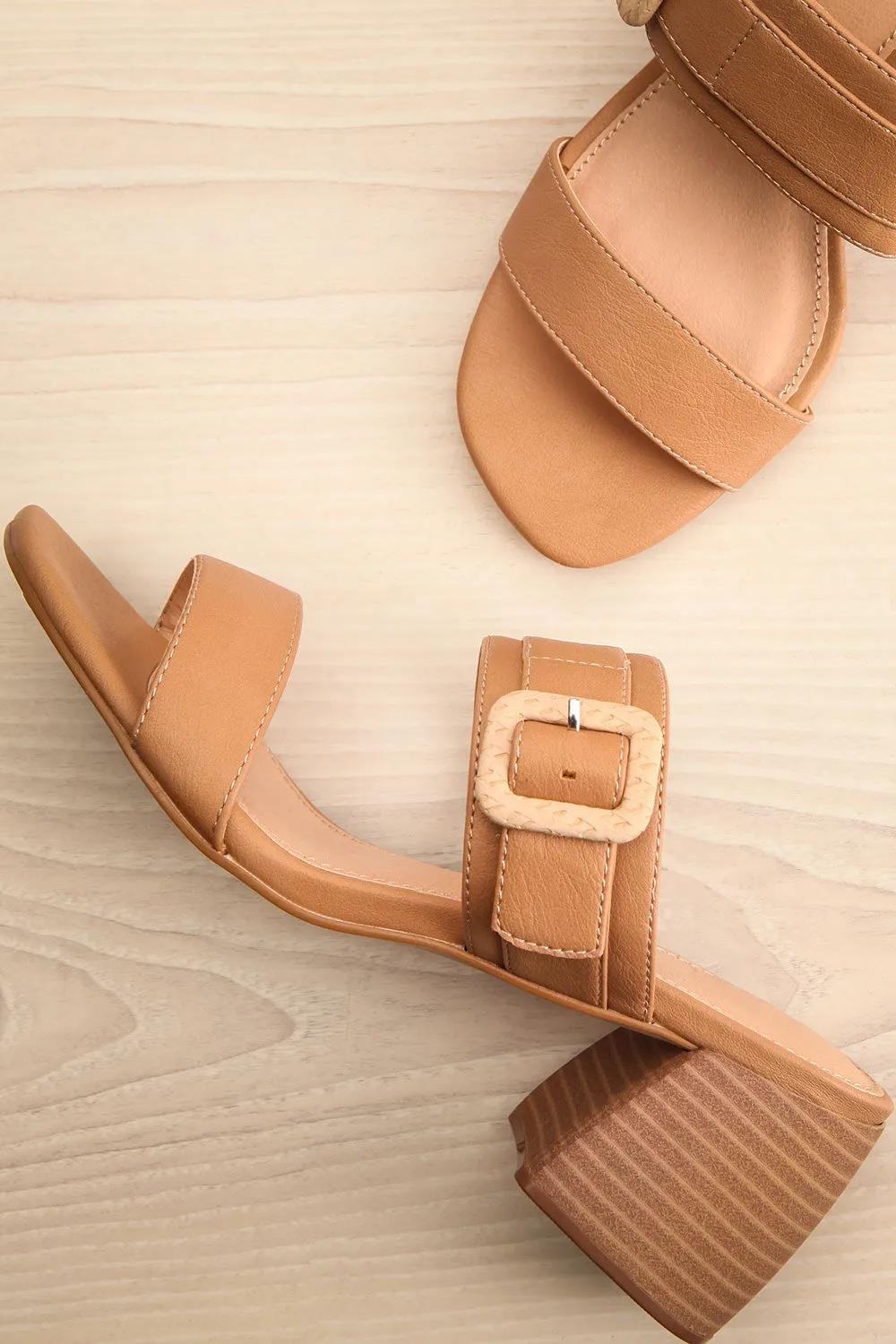Nichola | Brown Heeled Sandals