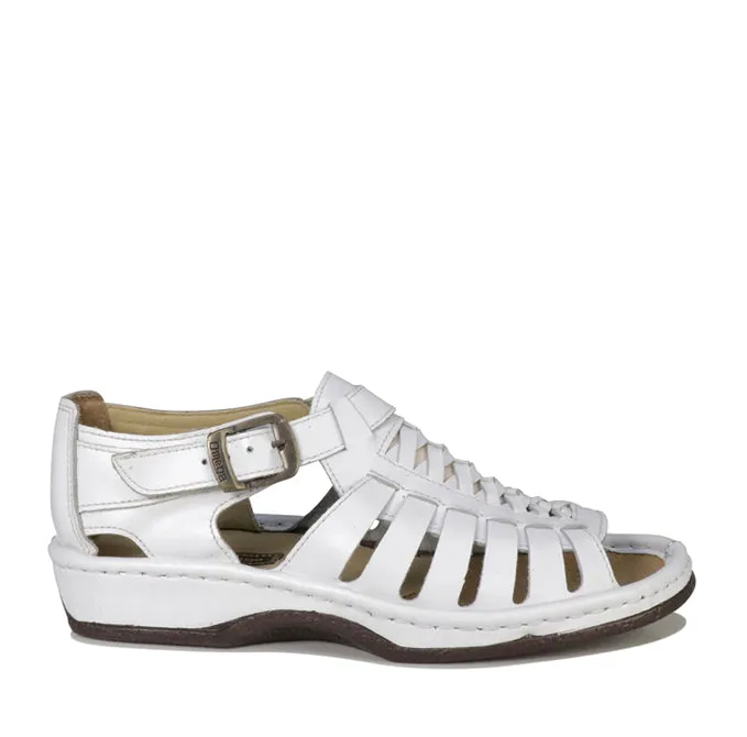 Omega Kgosi Mens Sandals – White