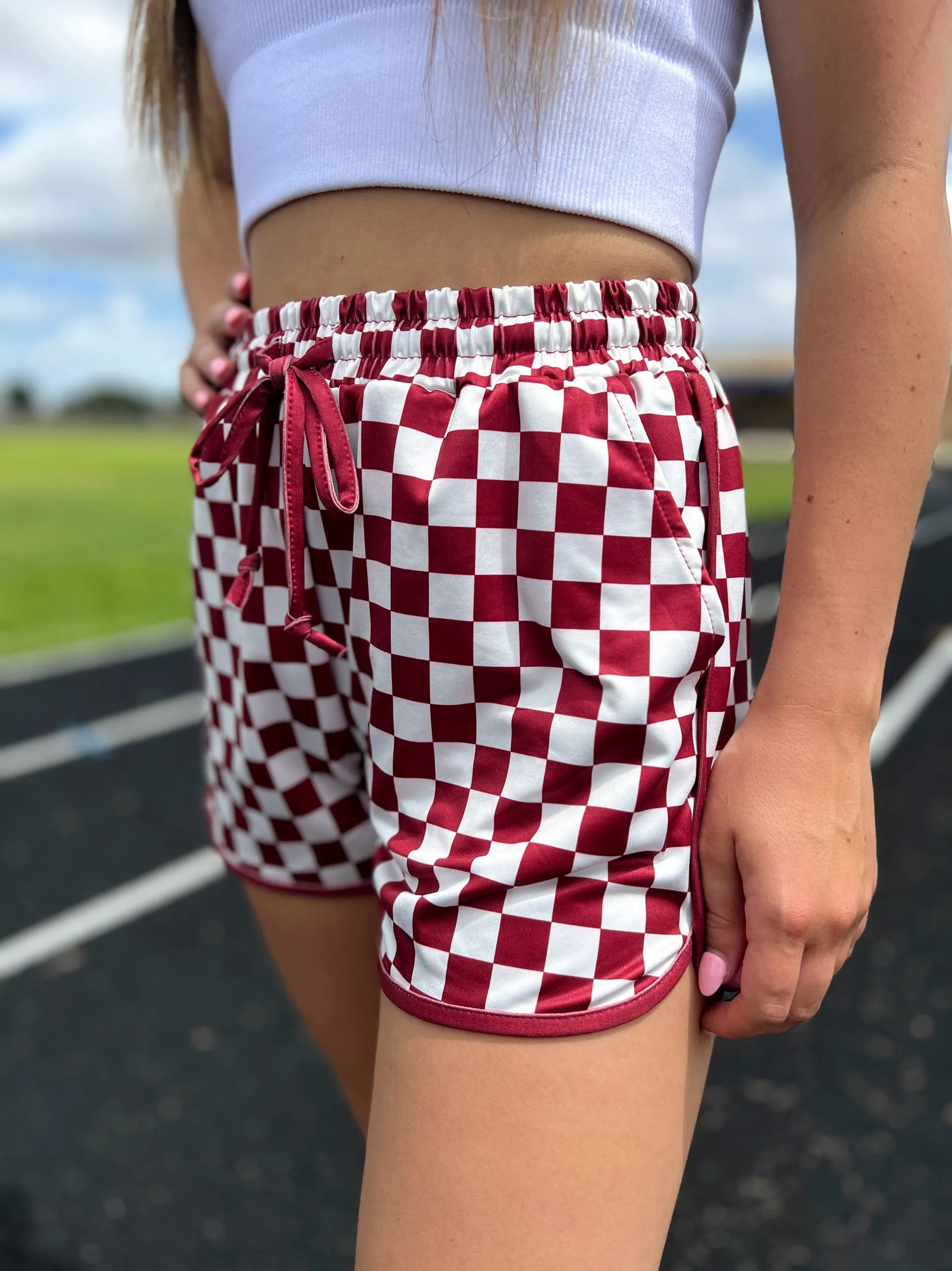 PLUS Sterling Kreek Maroon Pep Rally Shorts