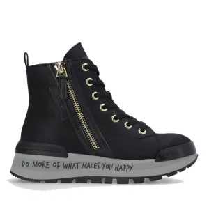 Scarpe Donna LIU JO Sneakers Alte Amazing 03 in Nylon Nero