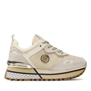 Scarpe Donna LIU JO Sneakers Platform in Mesh e Lurex® colore Light Gold