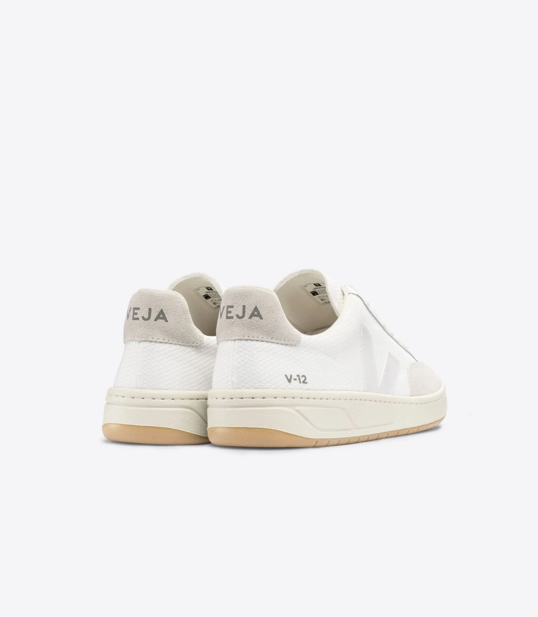 Veja Men's V-12 White B Mesh Natural Leather Sneaker