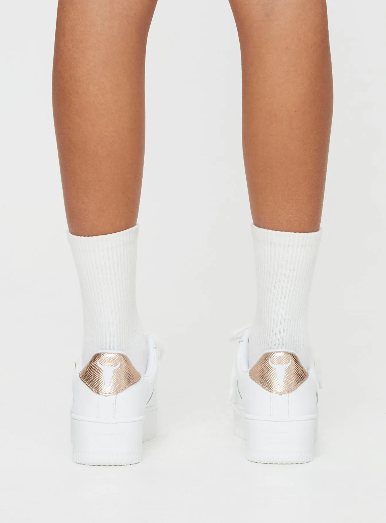 Windsor Smith Recharge Sneakers White / Rose Gold Reptile
