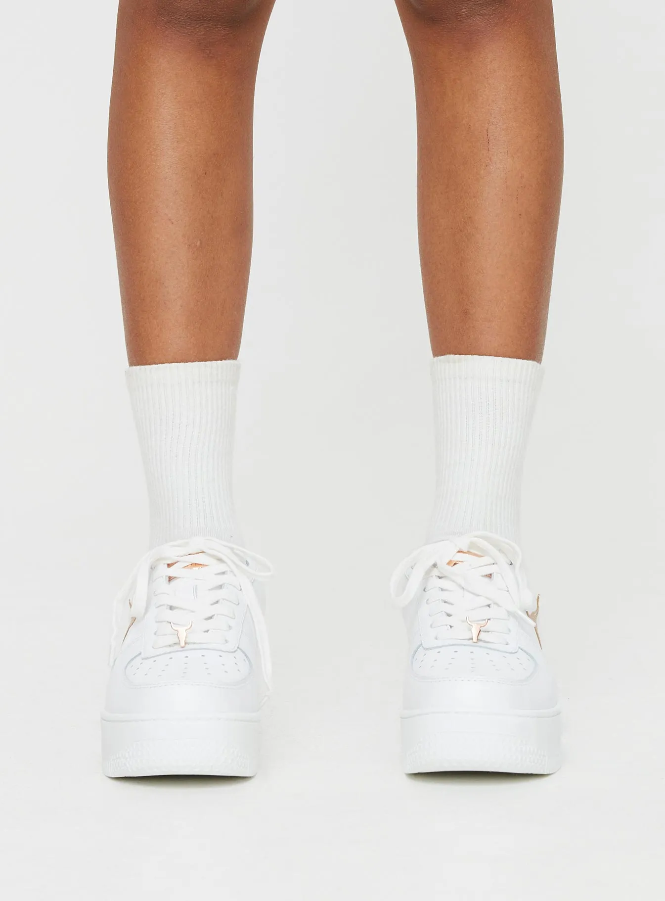 Windsor Smith Recharge Sneakers White / Rose Gold Reptile